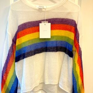 NWT Avantlook lightweight rainbow sweater